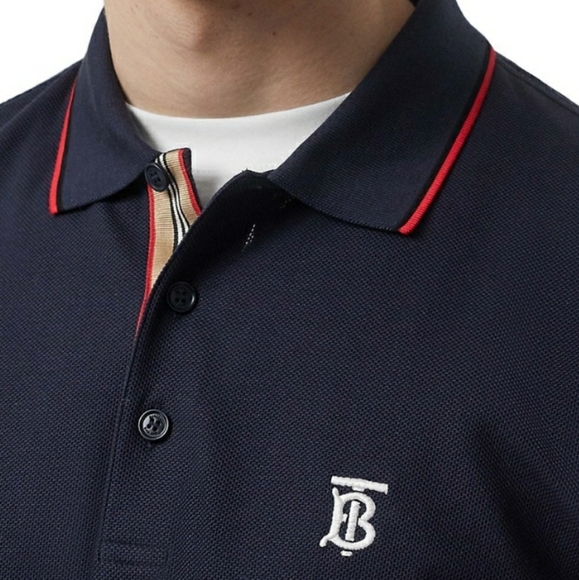 BurberryWalton Icon Striped Collar Polo - Picture 3 of 9